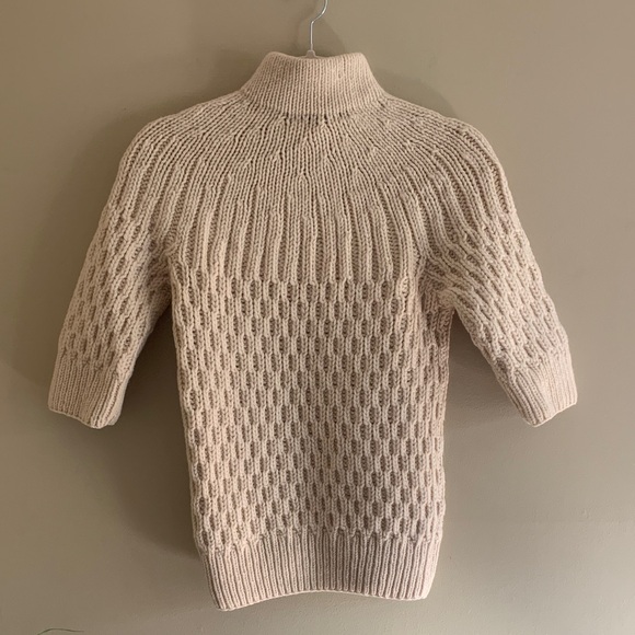 MARC JACOBS Cozy Cream Chunky Knit Turtleneck Sweater top - Size M - Picture 3 of 10